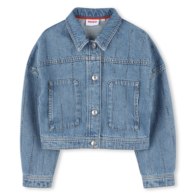 Striped denim jacket HUGO GIRL