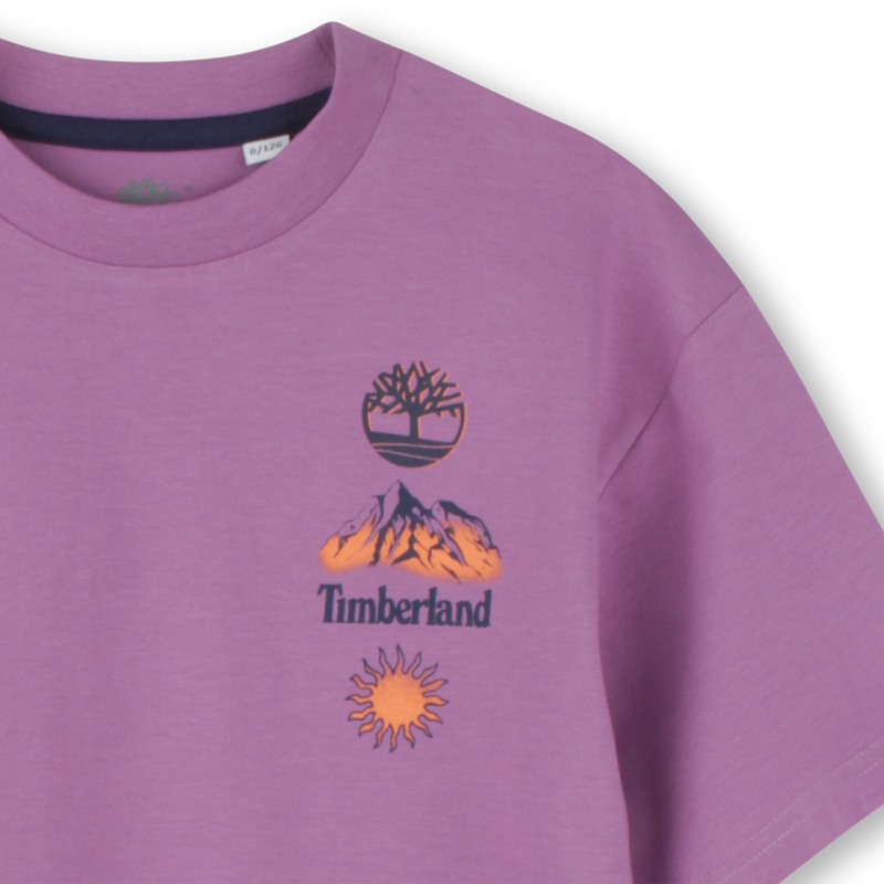 Loose mountain-print T-shirt TIMBERLAND 
                        BOY