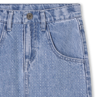 Denim skirt with diamant&eacute;s MARC JACOBS 
                    GIRL