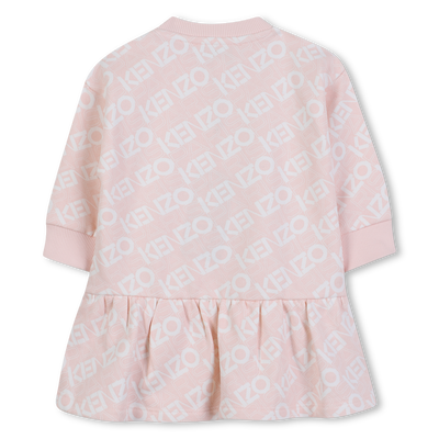 Printed fleece dress KENZO KIDS GIRL