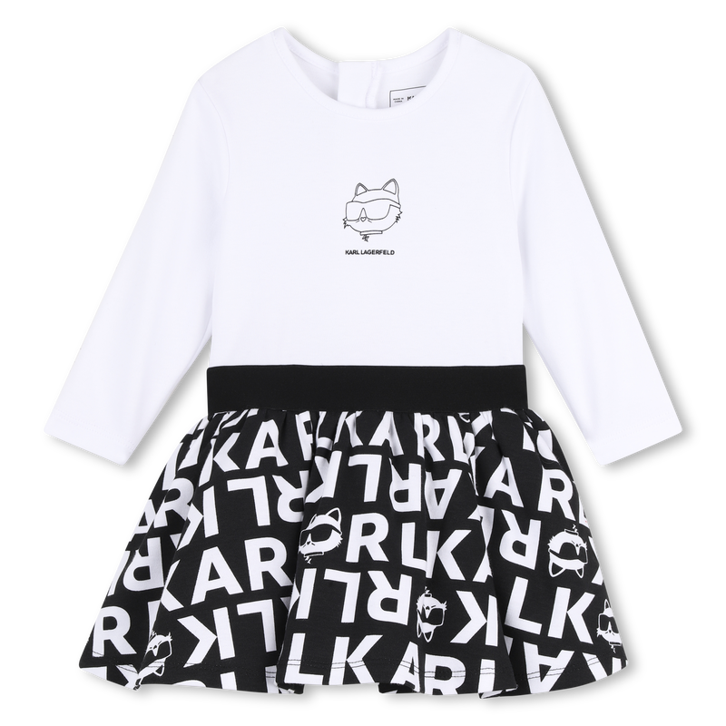 Long Sleeve Dress KARL LAGERFELD KIDS 
                        GIRL
