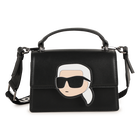 Handbag in fine-grained coated textile KARL LAGERFELD KIDS 
                    GIRL