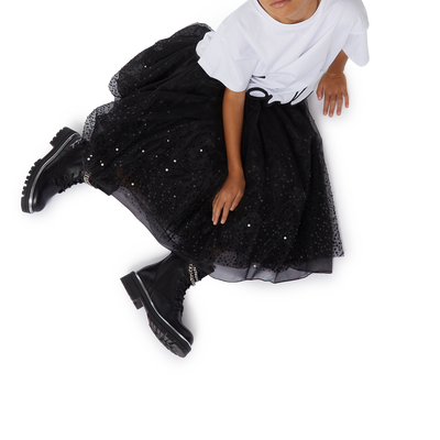 Tulle skirt with sequins KARL LAGERFELD KIDS GIRL