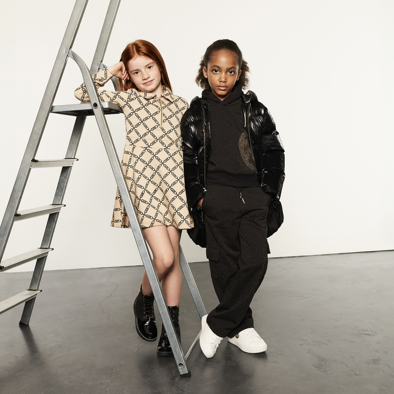 Long-sleeved zip-up dress MICHAEL KORS 
                        GIRL