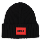 Knitted beanie, BLACK, hi-res
