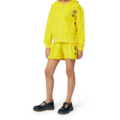 Terry-towelling zip-up jumper KENZO KIDS GIRL