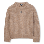 Knitted sweater, STONE, hi-res