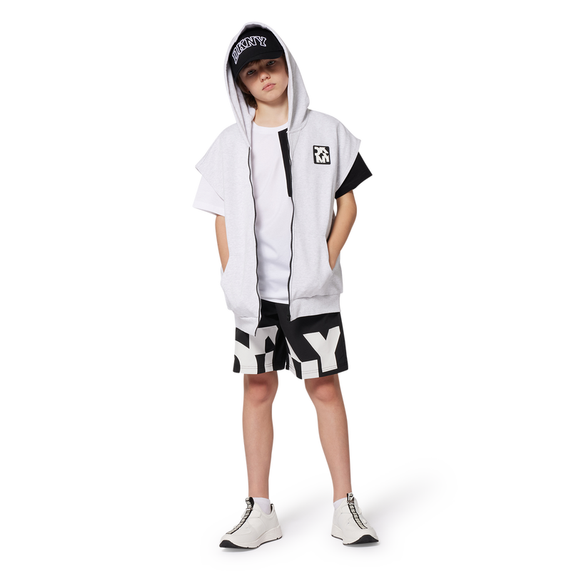 Zip-up sleeveless cardigan DKNY 
                        UNISEX