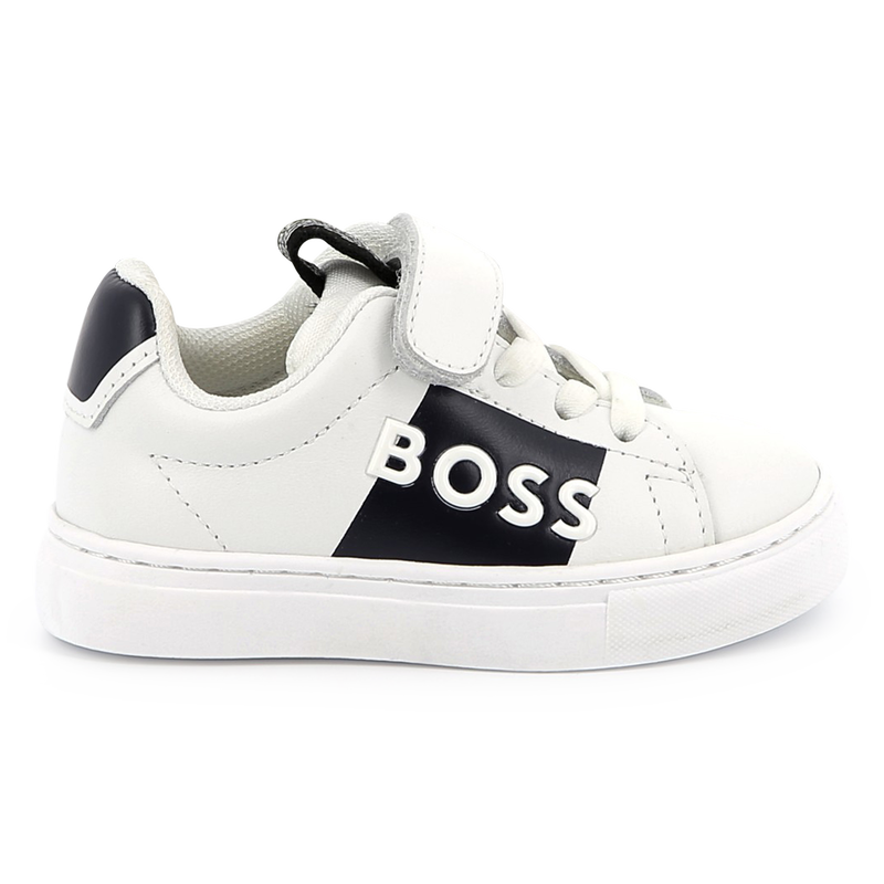 Lace-up leather trainers BOSS 
                        BOY