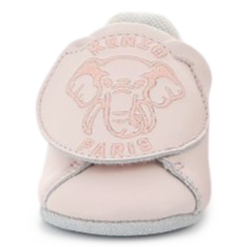 Leather hook-and-loop slippers KENZO KIDS 
                        UNISEX