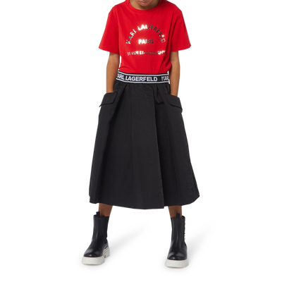 Leather ankle boots KARL LAGERFELD KIDS GIRL