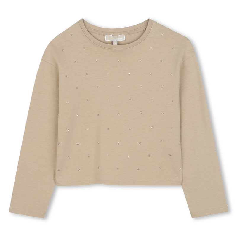 Long-sleeved jersey T-shirt MICHAEL KORS 
                        GIRL