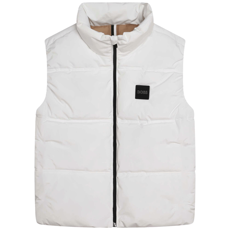 Water-repellent zip-up vest