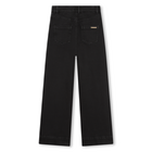 Wide-leg jeans with eyelets MICHAEL KORS 
                    GIRL