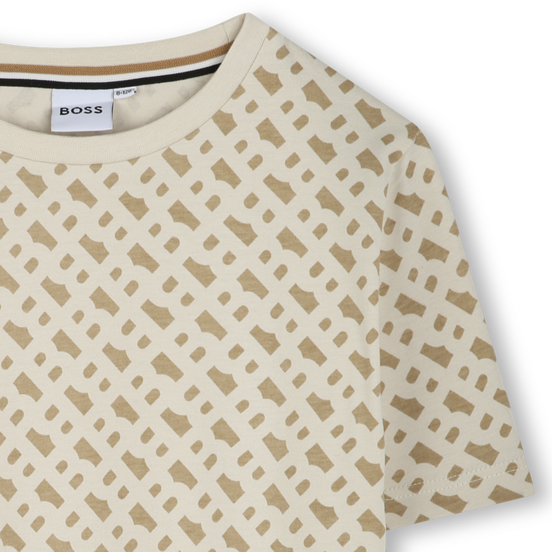 Printed cotton T-shirt BOSS 
                        BOY