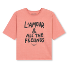 Short-sleeved T-shirt, RED, hi-res