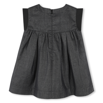 Flared dress with chest patch KARL LAGERFELD KIDS GIRL