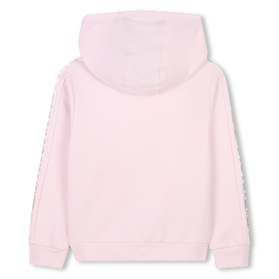 Hooded fleece cardigan MICHAEL KORS GIRL