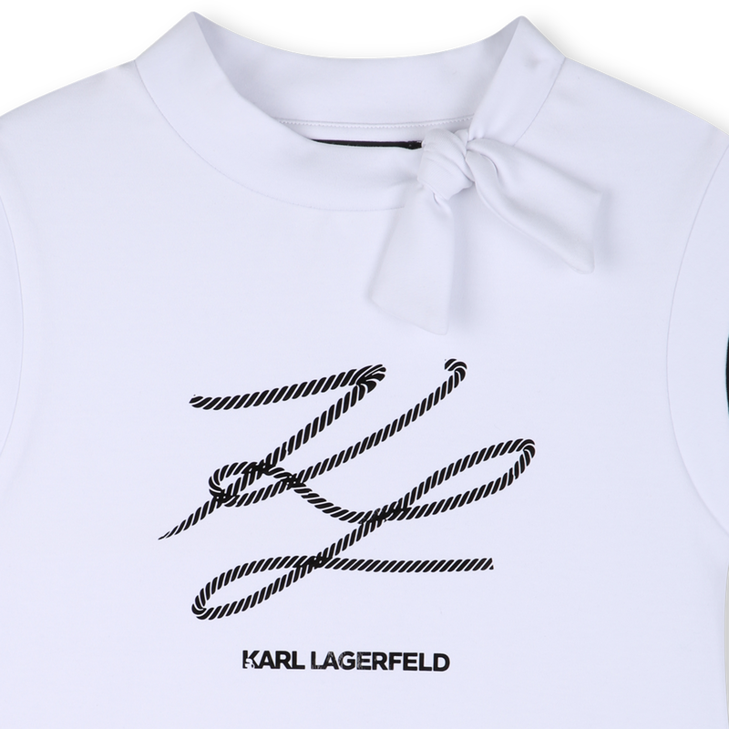 SHORT SLEEVE T-SHIRT KARL LAGERFELD KIDS 
                        GIRL