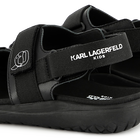 Hook-and-loop leather sandals KARL LAGERFELD KIDS 
                    BOY