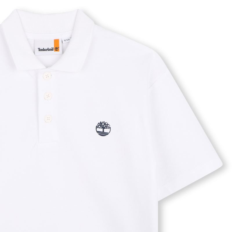 SHORT-SLEEVED POLO SHIRT WITH LOGO TIMBERLAND 
                        BOY