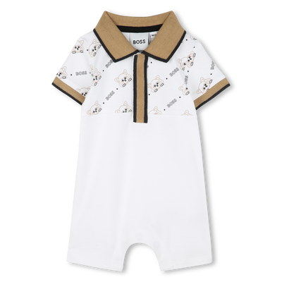 Short polo-neck romper BOSS BOY