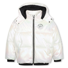 Hooded down jacket KARL LAGERFELD KIDS 
                    GIRL