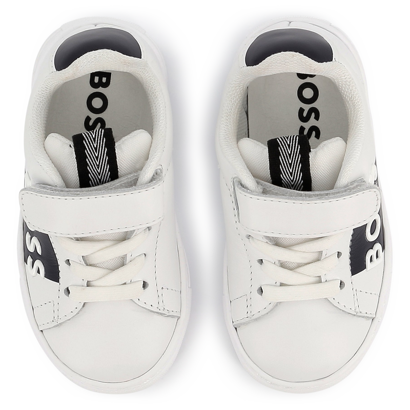 Lace-up leather trainers BOSS 
                        BOY