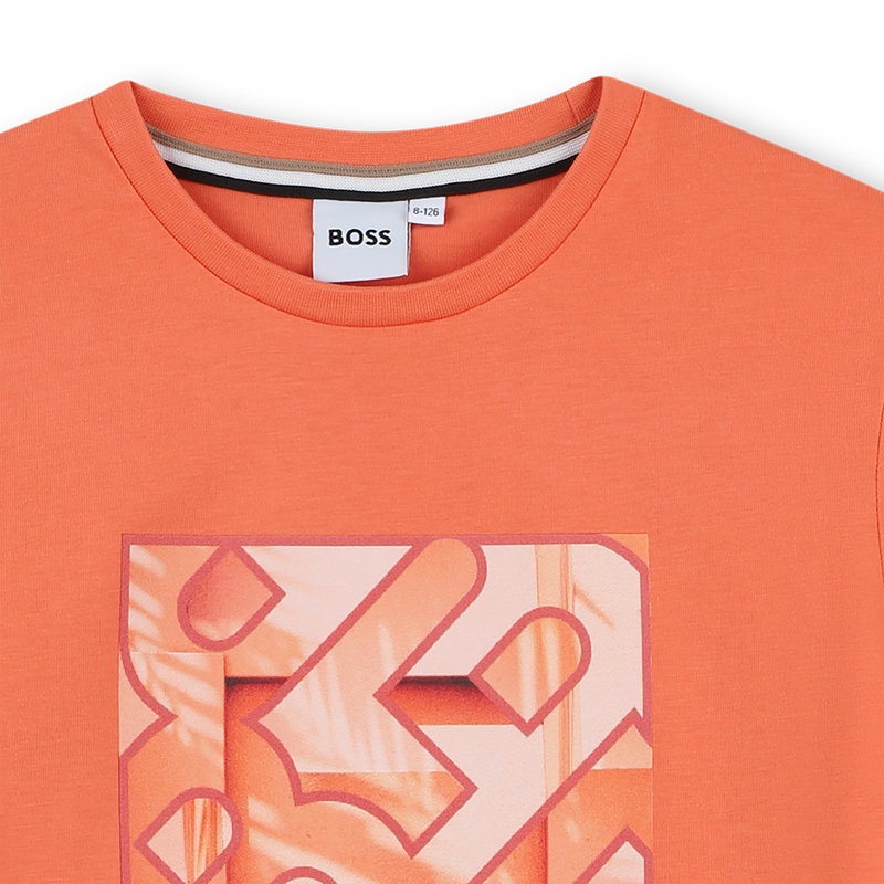 Short-sleeved cotton T-shirt BOSS 
                        BOY