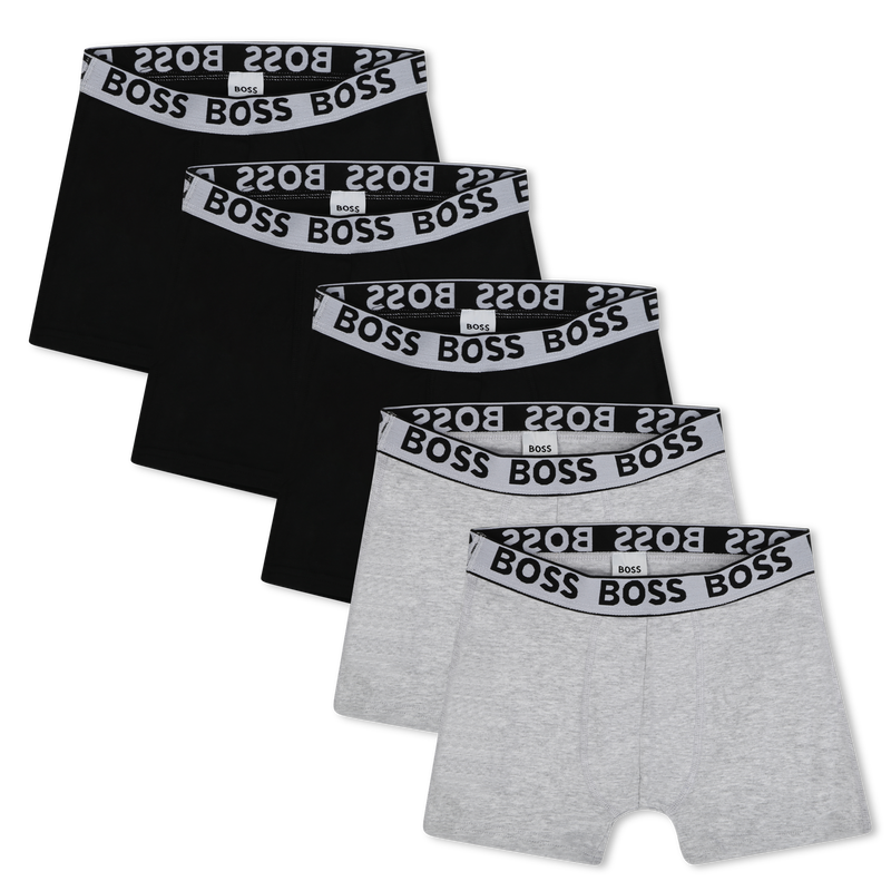 Set of 5 cotton boxer shorts BOSS 
                        BOY