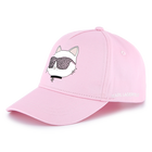 Adjustable cotton baseball cap KARL LAGERFELD KIDS 
                    GIRL