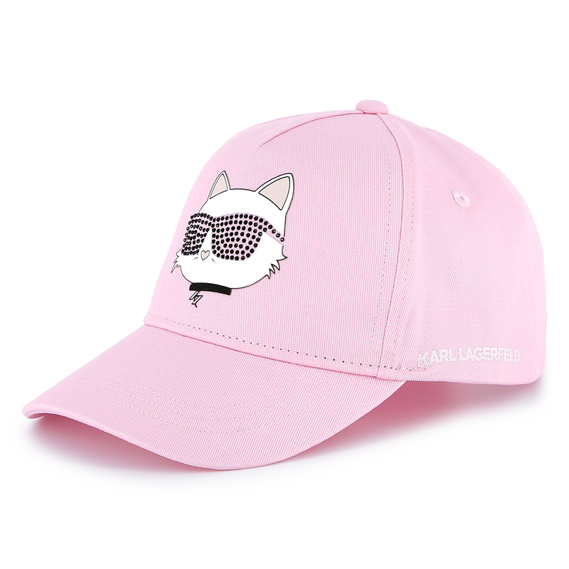 Adjustable cotton baseball cap KARL LAGERFELD KIDS 
                        GIRL