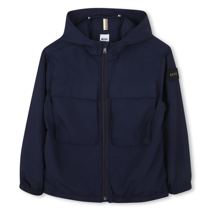 Hooded zip-up windbreaker BOSS 
                        BOY