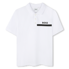Short sleeve polo, WHITE, hi-res