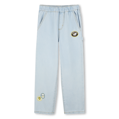 Jeans with logo motifs KENZO KIDS BOY