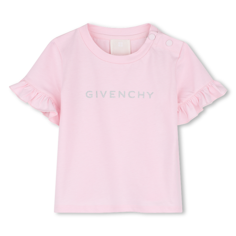 T-shirt with ruffles GIVENCHY 
                        GIRL