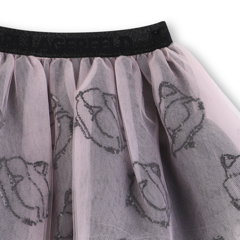 T-SHIRT AND SKIRT SET KARL LAGERFELD KIDS 
                        GIRL