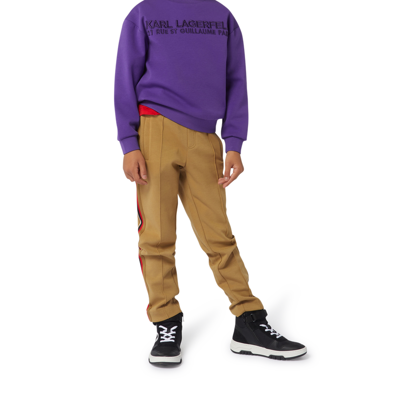 High-top leather trainers KARL LAGERFELD KIDS 
                        BOY