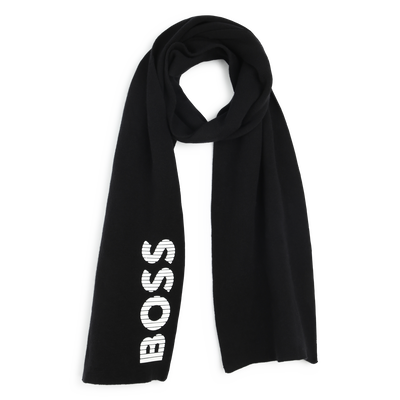 Knitted cotton scarf BOSS BOY