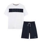 Cotton T-shirt and shorts BOSS 
                    BOY