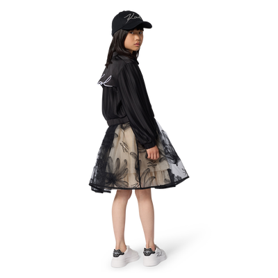 Pleated sleeve jacket KARL LAGERFELD KIDS GIRL