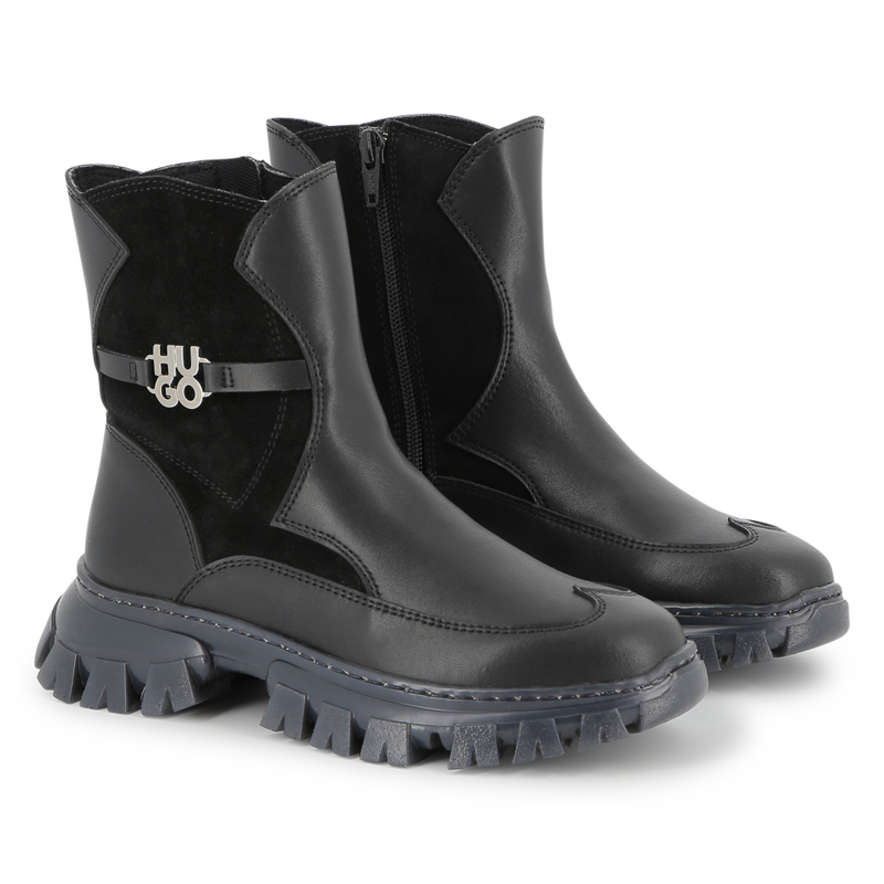 Ankle boots with zip closure HUGO 
                        GIRL