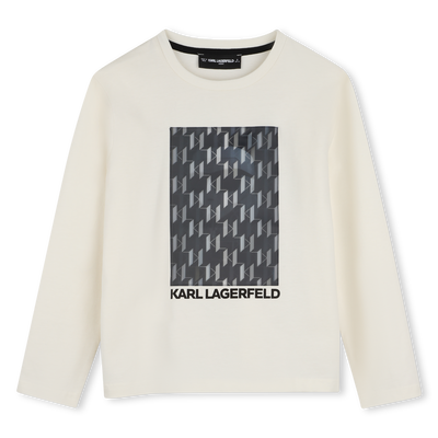 Long sleeve t-shirt KARL LAGERFELD KIDS BOY