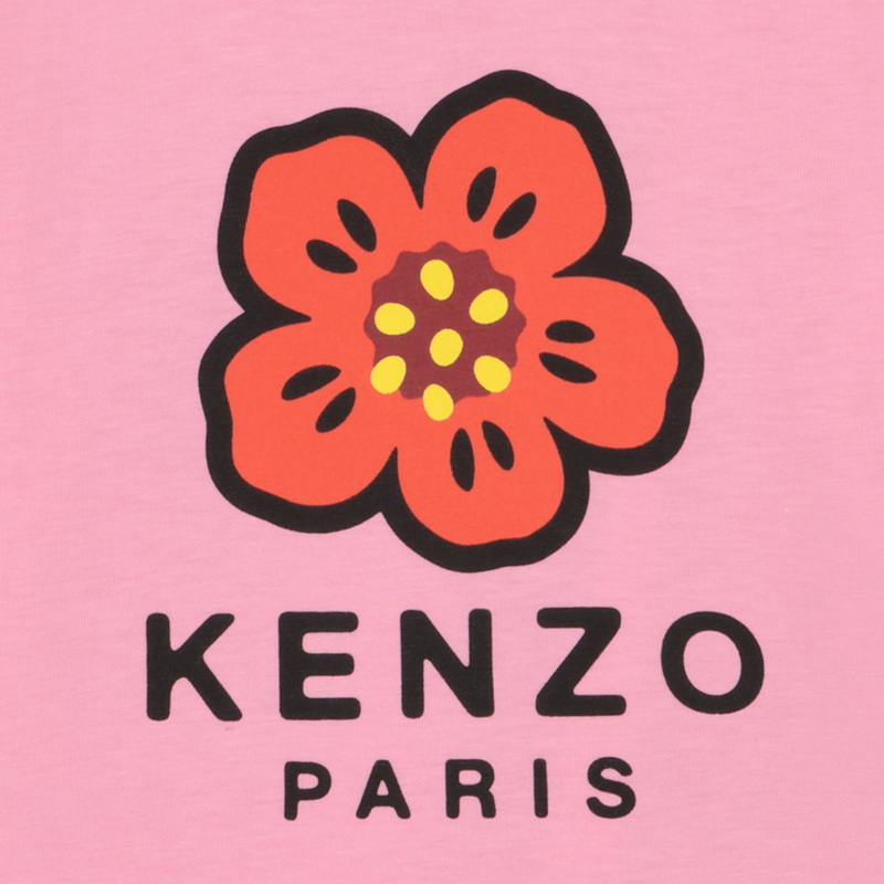 T-SHIRT WITH PRESS STUD ON THE SHOULDER KENZO KIDS 
                        GIRL