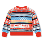 Jacquard knit jumper KENZO KIDS 
                    GIRL