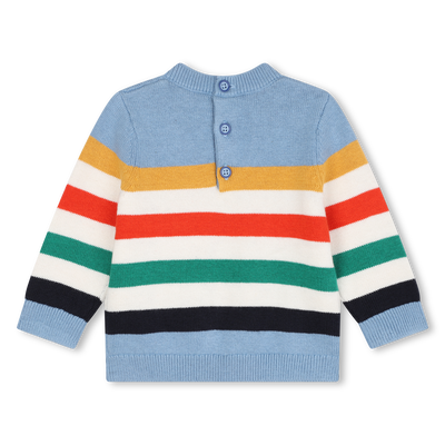 Striped knitted jumper CARREMENT BEAU BOY