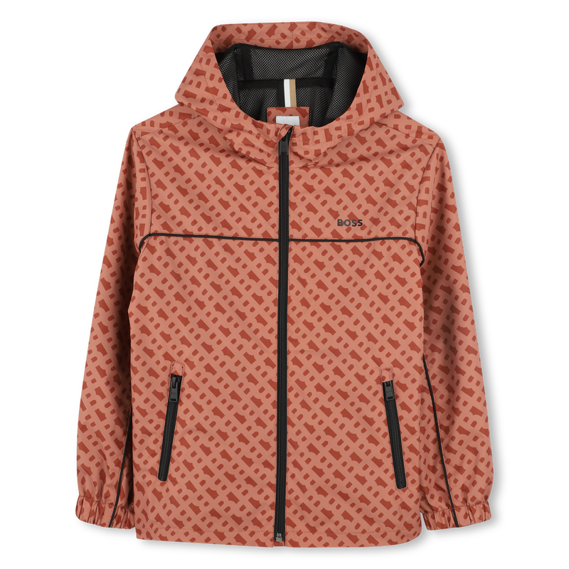 Hooded printed windbreaker BOSS 
                        BOY