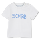 T-shirt with logo print, WHITE, hi-res