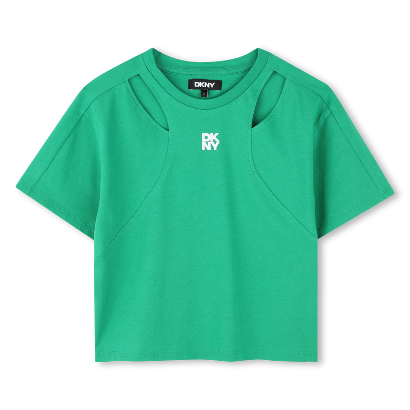 Short-sleeved cut-out T-shirt DKNY 
                        GIRL