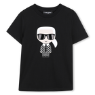 Metallic print t-shirt KARL LAGERFELD KIDS 
                    BOY
